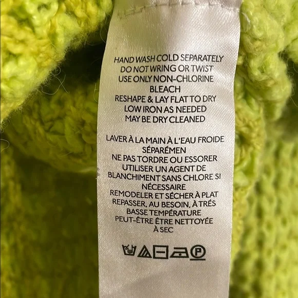 Free People Whistle Thermal Henley Sweater in Acid Lime, size XS - Picture 11 of 11